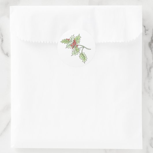 Holly en Berry sticker (Tas)