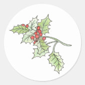 Holly en Berry sticker (Voorkant)