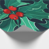 Holly en bessen inpakpapier (Hoek)