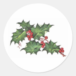 Holly en bessen | Kerstvakantie Stickers
