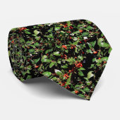 Holly en bessen Stropdas (Opgerold)