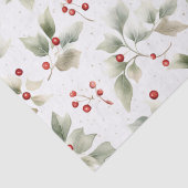 Holly en bessen Waterverf Tissuepapier (Detail)