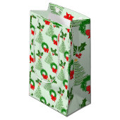 Holly en bomen en kransen, oh my! klein cadeauzakje (Voorkant Gekanteld)