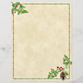 Holly en dennenappel Kerstmis (Voorkant)