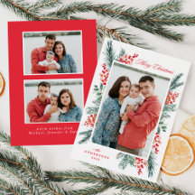 Holly en Evergreen Prettig Kerst 3 Foto