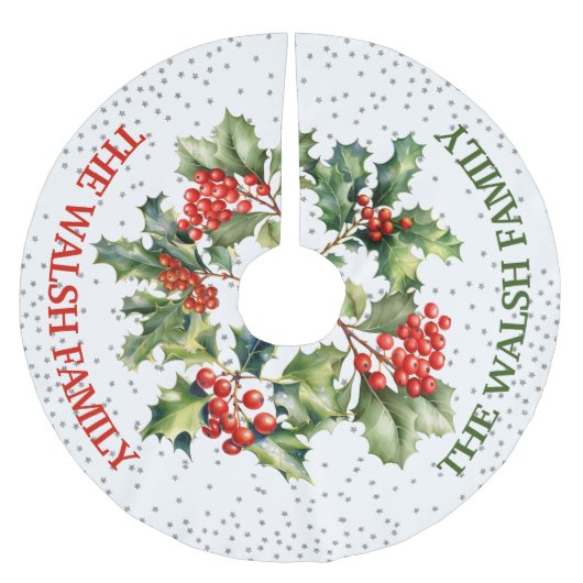 Holly en Faux Glitter Kerstboom Rok (Voorkant)