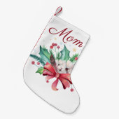 Holly en Feathers Bouquet  Kleine Kerstsok (Voorkant (Hangend))