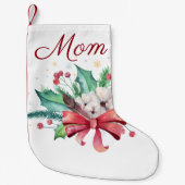 Holly en Feathers Bouquet  Kleine Kerstsok (Voorkant)