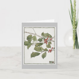 Holly en Ivy Kerstkaart Kaart