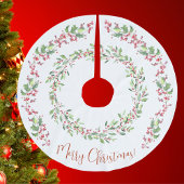Holly en Ivy, rood, groen, wit, vrolijk kerstfeest Kerstboom Rok
