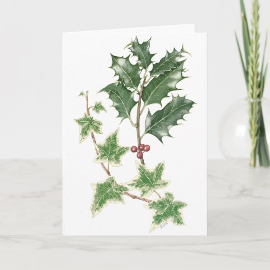 Holly en Ivy Sprigs in de Botanische Kaart (Voorkant)