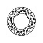 Holly en Ivy Wreath Rubberstempel (Afrduk)