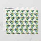 Holly en Jingle Bells Retro Kerstpatroon Feestdagenkaart (Voorkant / Achterkant)