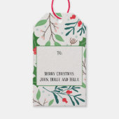 Holly en Joy foto Cadeaulabel (Voorkant)