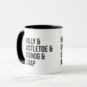 Holly en Mistletoe en Eggnog en een dutje Mok (Voorkant links)