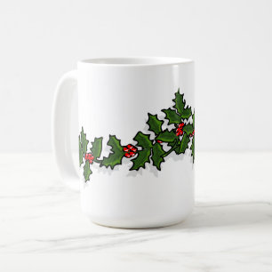 Holly en Mistletoe Kerstmis Mok