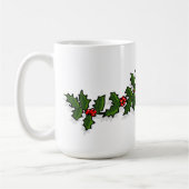 Holly en Mistletoe Kerstmis Mok (Links)