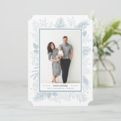 Holly en Pine | De groeten van het seizoen Feestdagenkaart (Staand voorkant)