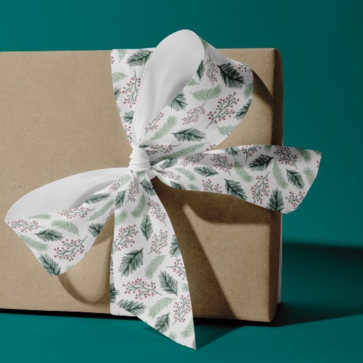 Holly en Pine | Geoctrooieerd Grosgrain Lint