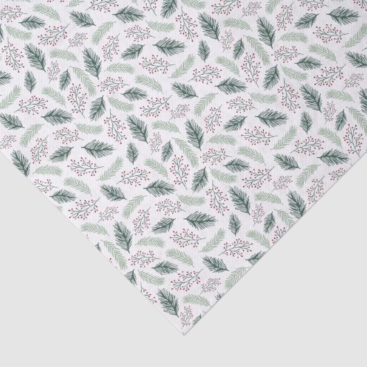Holly en Pine | Geoctrooieerd Tissuepapier (Detail)