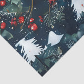 Holly en Pine Kerstmis Decoupage Craft Paper Tissuepapier (Detail)