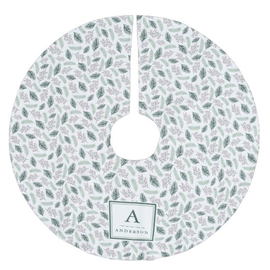 Holly en Pine | Monogrammen Kerstboom Rok (Voorkant)