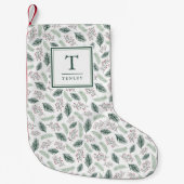 Holly en Pine | Monogrammen Kleine Kerstsok (Voorkant)