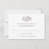 Holly en Pine RSVP Kaartje (Voorkant)