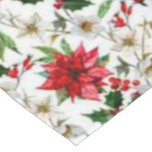 Holly en poinsettia tafelkleed (Gekanteld)