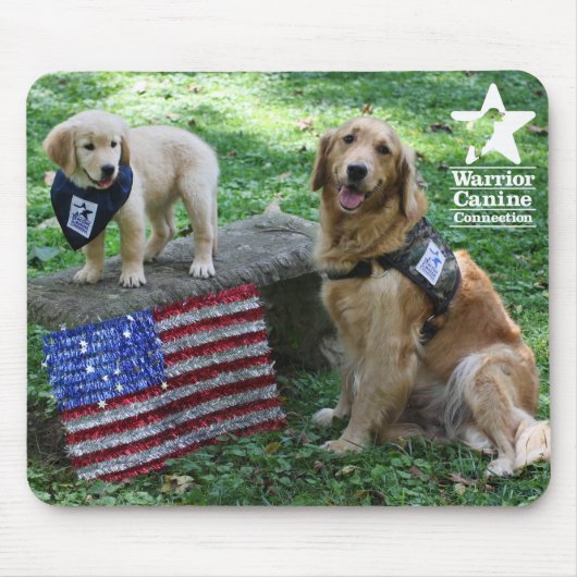 Holly en pup mousepad muismat (Voorkant)