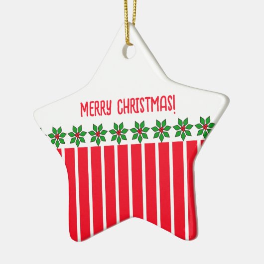 Holly en Stripes Keramisch Ornament (Links)