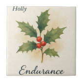 Holly — Endurance Tegeltje (Voorkant)