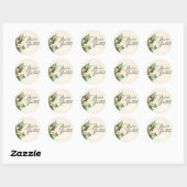  Holly Envelop Seal Stickers (Vel)