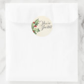  Holly Envelop Seal Stickers (Tas)