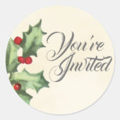  Holly Envelop Seal Stickers (Voorkant)