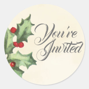 Holly Envelop Seal Stickers
