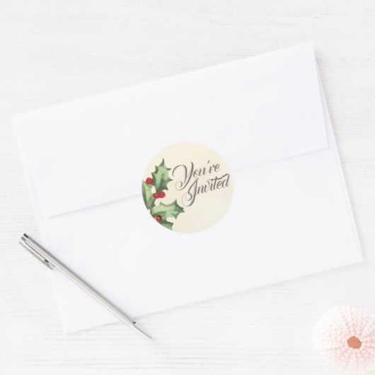  Holly Envelop Seal Stickers (Envelop)