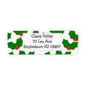 Holly Etiket (Voorkant)