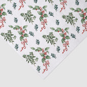 Holly Evergreen kerstvakantie  groen Tissuepapier (Detail)