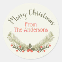 Holly Evergreen Merry kerst