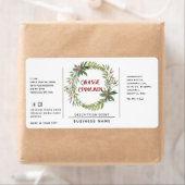 Holly-feestdag met eenvoudig etiket (Insitu)