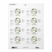 Holly-feestdag met eenvoudig etiket (Full Sheet)