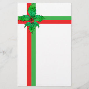 Holly Fleur de lis Briefpapier