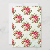 Holly Floral die het beste bruidsspel van het paar Kaart (Achterkant)