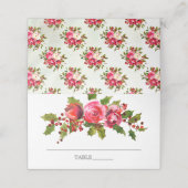 Holly Floral Vrijgezellenfeest Plaatskaartje (Buitenkant ongevouwen)