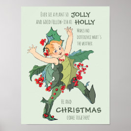 Holly Flower kinderen Elizabeth Gordon CC0526 Poster