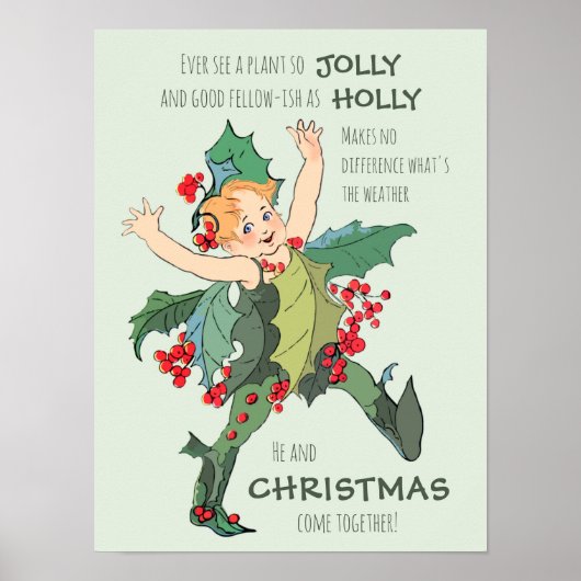 Holly Flower kinderen Elizabeth Gordon CC0526 Poster (Voorkant)