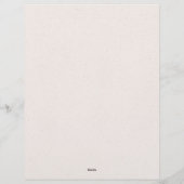 Holly Forest Kerstmis 8,5 "x 11" briefpapier Briefhoofd (Achterkant)