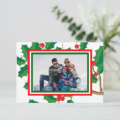 Holly Foto - 3x5 Kerst Kaart (Staand voorkant)