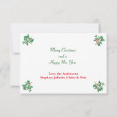 Holly Foto - 3x5 Kerst Kaart (Achterkant)